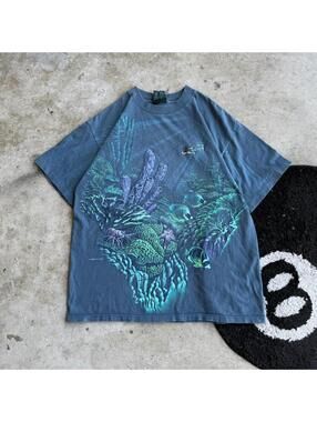 Vintage 90s Habitat Coral Reef AOP Tee